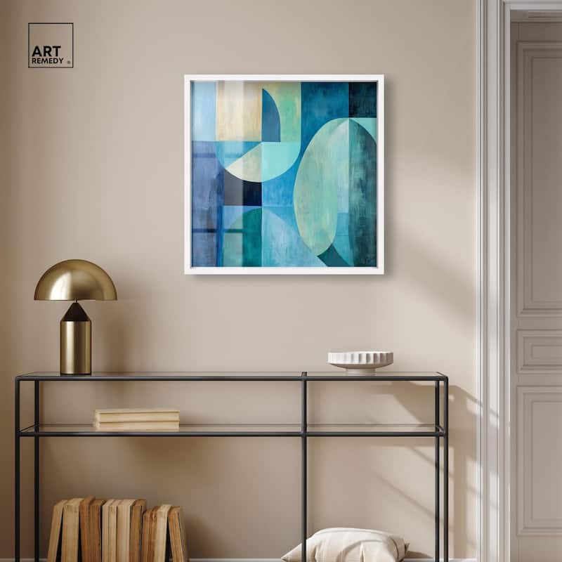 Color Blocks II Shadowbox by Art Remedy