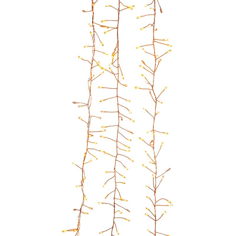 Kurt Adler 7.8-Foot 240-Light Twinkle Classic White LED Fairy Light Cluster Garland