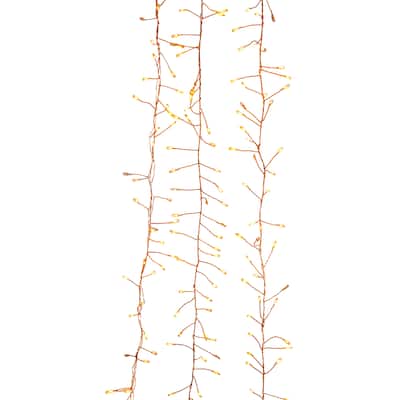 Kurt Adler 7.8-Foot 240-Light Twinkle Classic White LED Fairy Light Cluster Garland