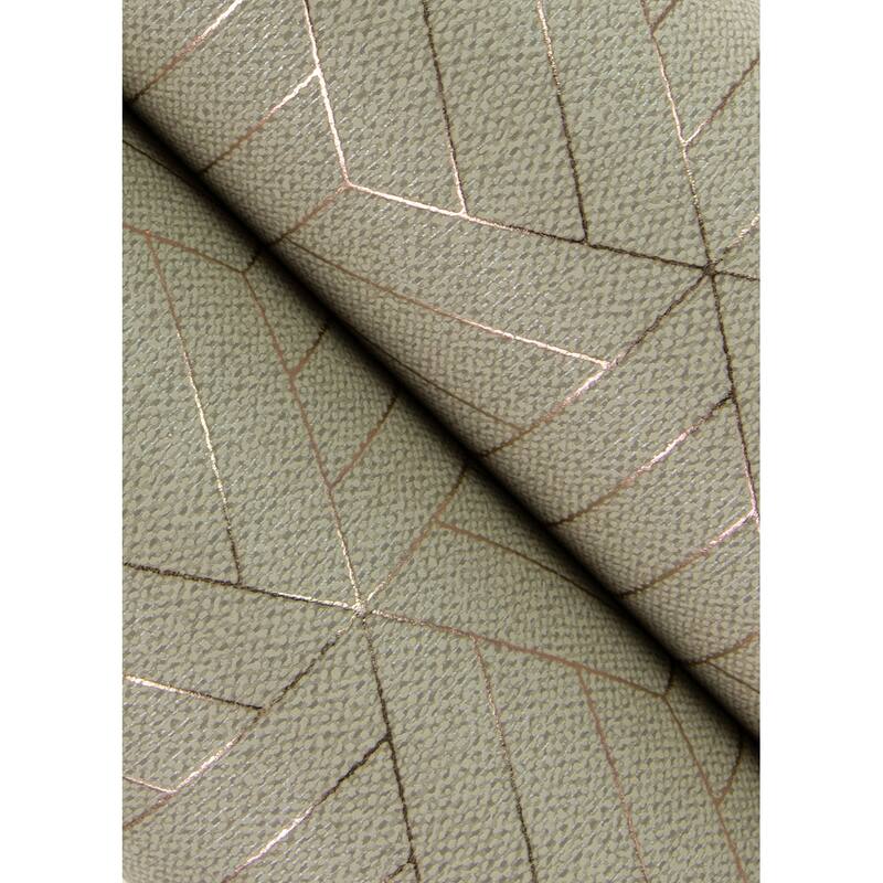 A-Street Prints Izarra Copper Geometric Block Wallpaper