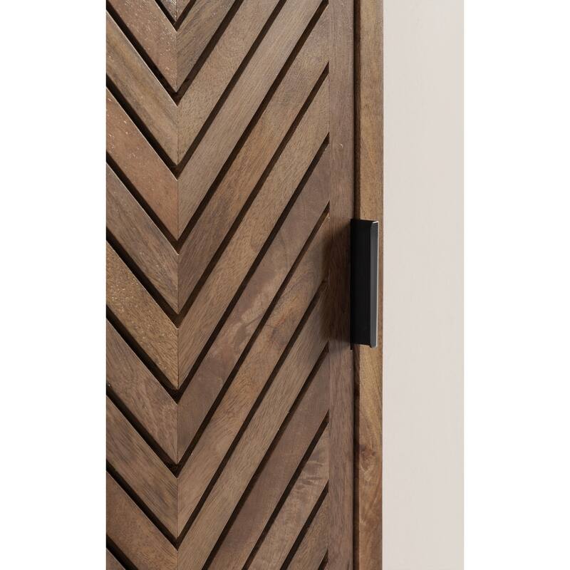 Kate and Laurel Mezzeta Tall 2-Door Bath Cabinet