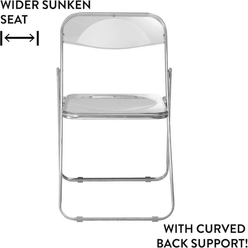 Urban Lifestyle Transparent Acrylic Folding Chair 