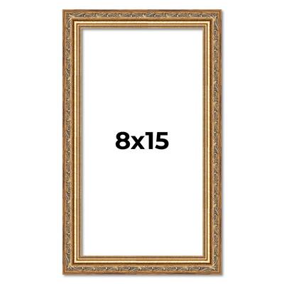 8x15 Frame Red Solid Wood Picture Frame Width 1.75 Inches | Interior Frame Depth 1 13/16 Inches