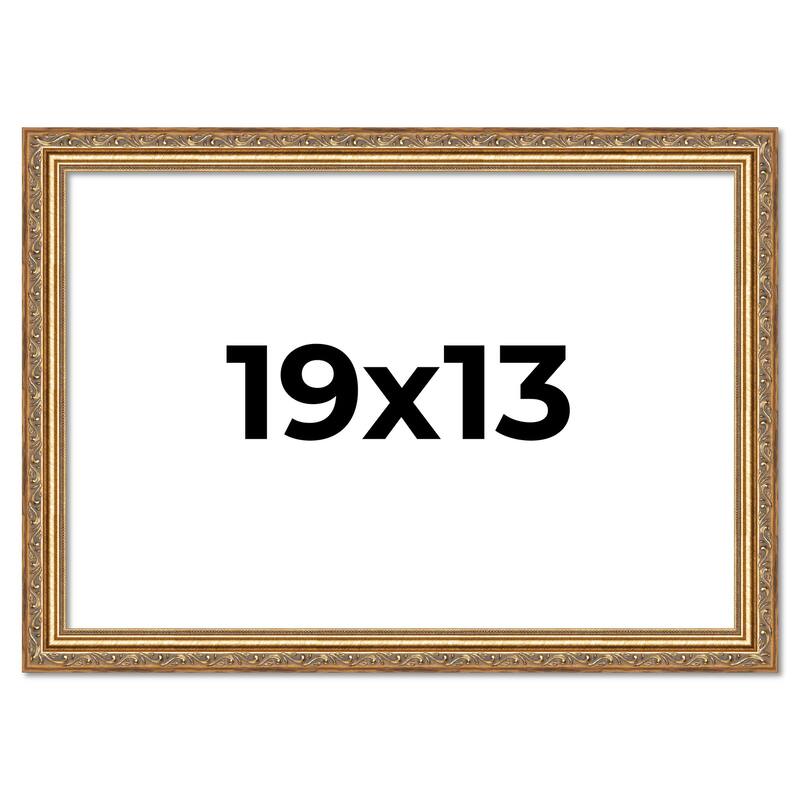 19x13 Frame Red Solid Wood Picture Frame Width 1.75 Inches | Interior Frame Depth 1 13/16 Inches