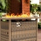 preview thumbnail 4 of 10, 43 Inch Outdoor Propane Gas Fire Pit Table 50,000 BTU for Outside Patio