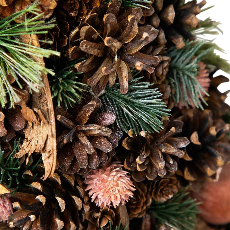 Pinecone and Tree Bark Artificial Christmas Decoration - 24" - 2 Foot
