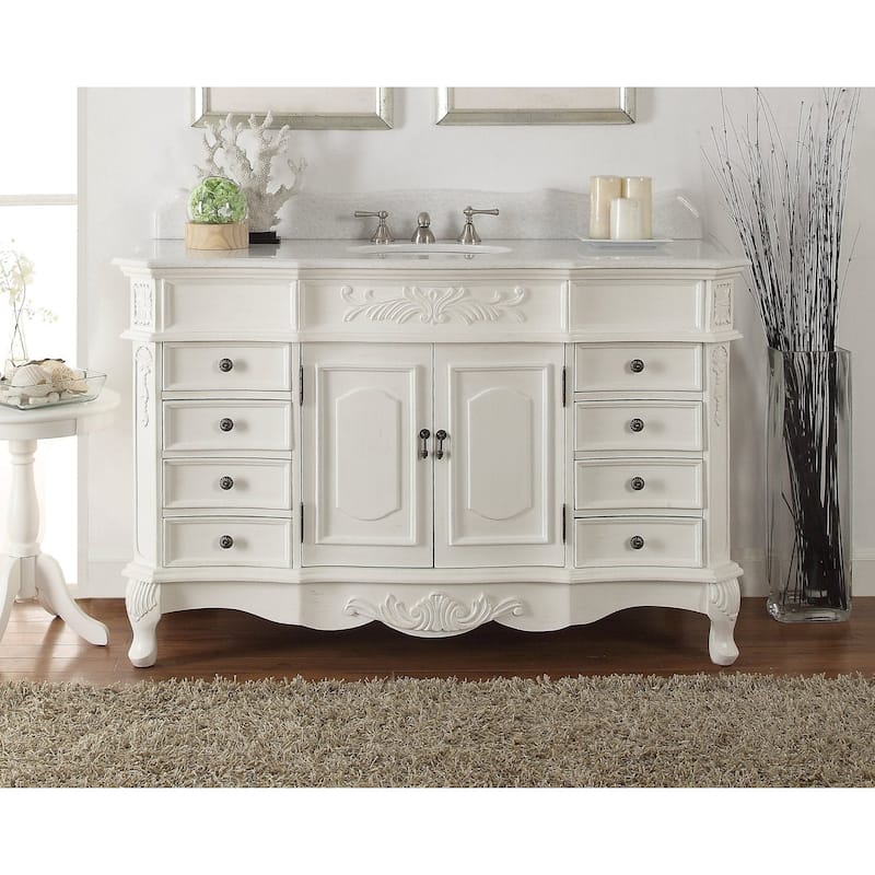 42 Inch Classic style antique white Bathroom Sink Vanity