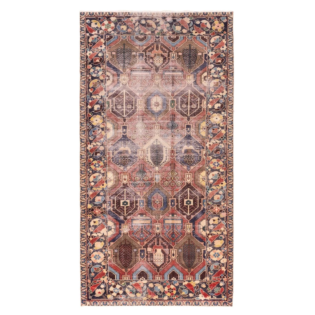 ECARPETGALLERY Hand-knotted Antalya Vintage Dark Copper Wool Rug - 5'0 x 9'9