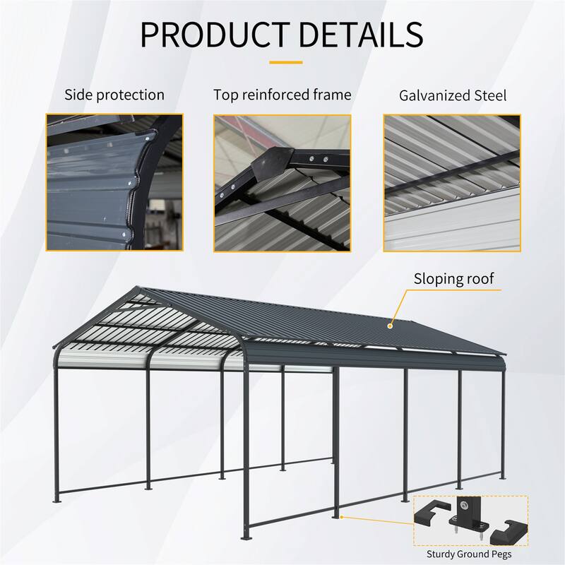 12x21 FT Heavy Duty Carport