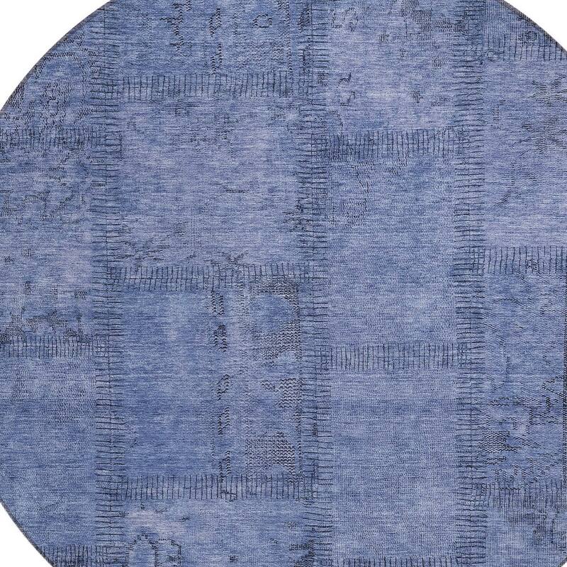 HomeRoots Patchwork Transitional Rectangle Outdoor Rug