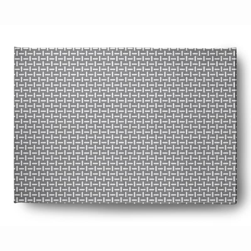 Woven Stitch Soft Chenille Rug - 5' x 7' - Grey