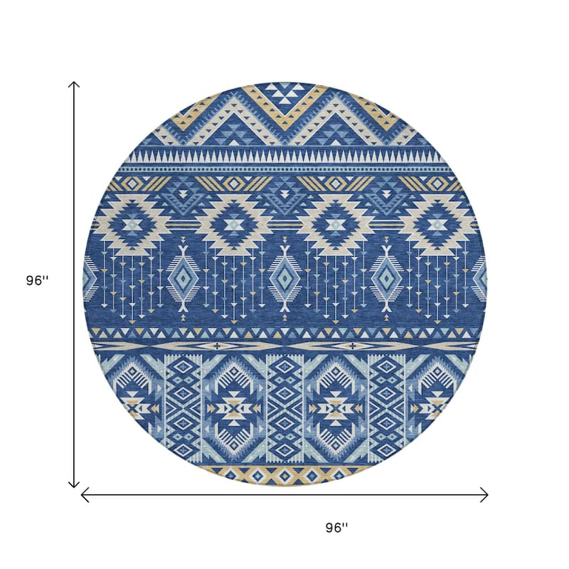 HomeRoots Aztec Transitional Rectangle Outdoor Rug