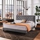 preview thumbnail 9 of 47, Dartington Velvet Fabric Platform Bed by iNSPIRE Q Modern