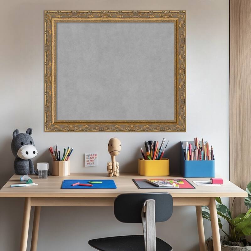 Amanti Art Filigree Gloss Black Framed