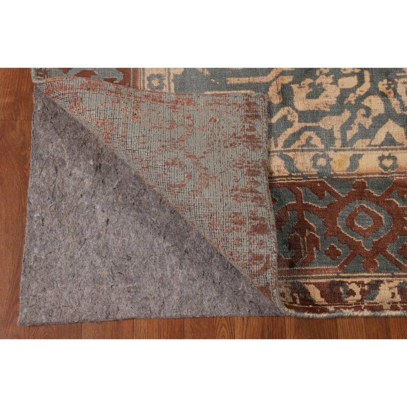 Contemporary / Abstract Area Rug Hand-Knotted Bedroom Wool Carpet - 6'6" X 9'9"