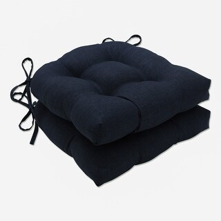 Pillow Perfect Stuhlkissen-Set – 2 Stück, Groß, Blau, 43,7 X 44,7 X 10,2 Cm, Für Indoor & Outdoor