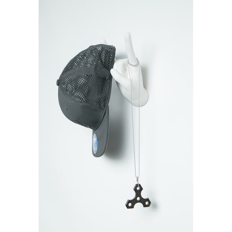 Interior Illusions Plus White Rock On Hand Wall Mount- 8.5" tall