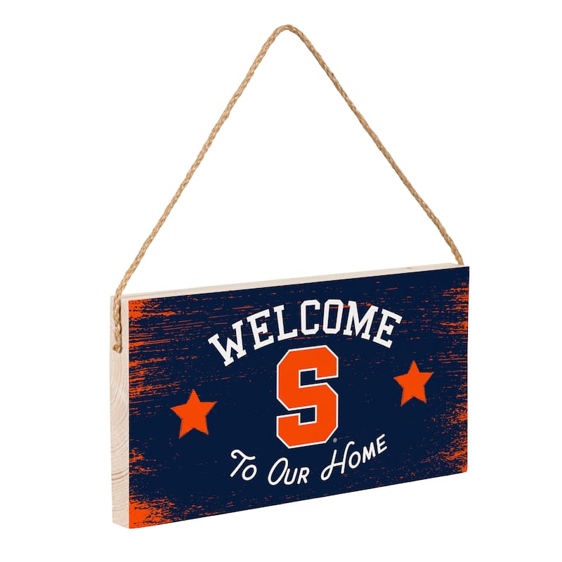 Syracuse University Wooden Door Decor Wall Sign - Multi-Color