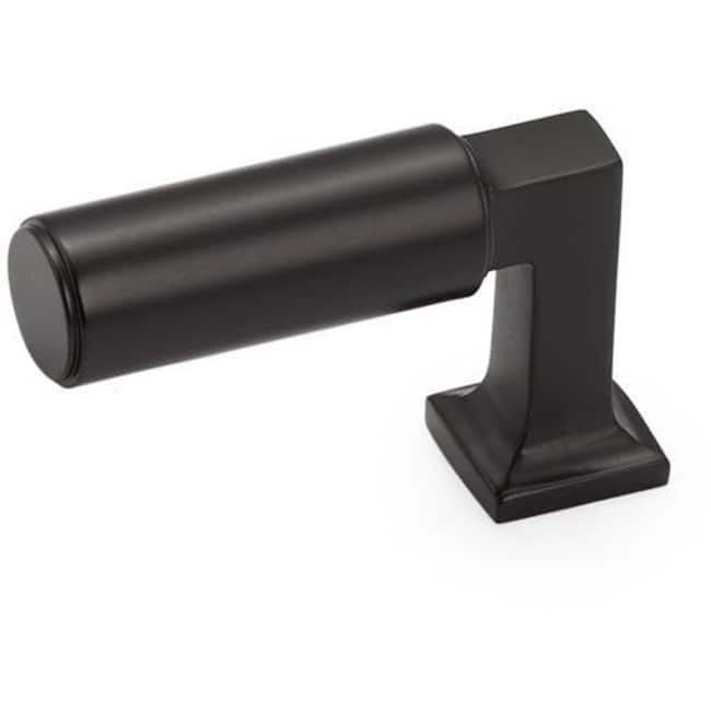 Schaub and Company Haniburton 2" Long Contemporary Urban Lever Style - Matte Black