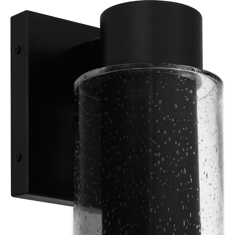 Sawyer 1-Light Matte Black Dark Sky Outdoor Wall Lantern
