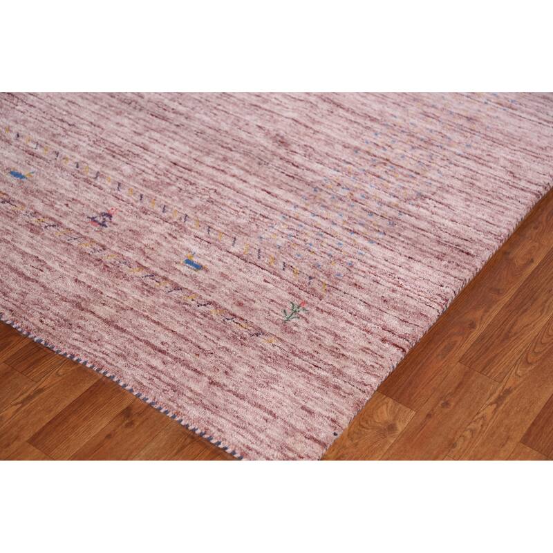 Hand Knotted Oriental 100% Wool Carpet Tribal Tribal Multi-Colored Gabbeh Area Rug - 10' 8'' X 7' 11''