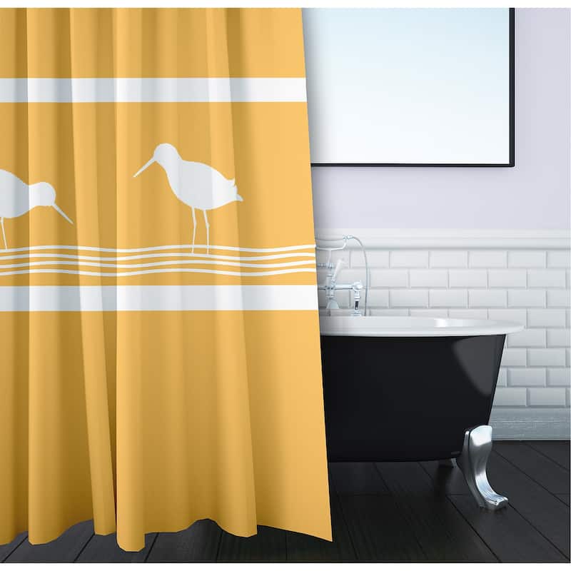 71 x 74-inch Birdwalk Animal Print Shower Curtain