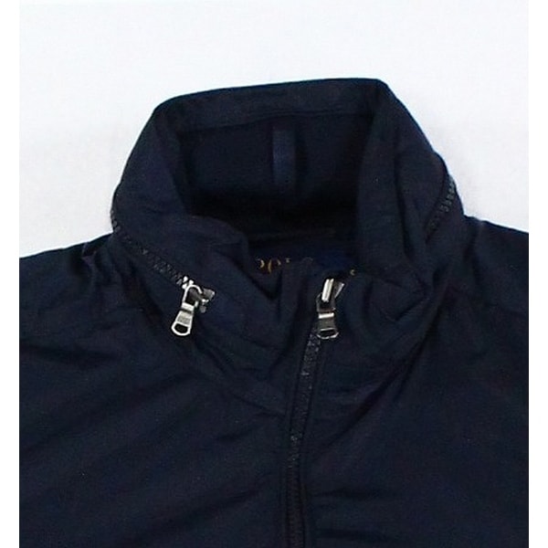 polo windbreaker jacket with hood
