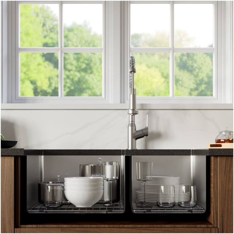 Karran USA EL-78R-PK1 Elite 33" Undermount Double Basin Stainless