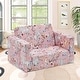 preview thumbnail 43 of 46, Kids Sofa, Children's 2 in 1 Convertible Sofa to Lounger Pink Unicorn