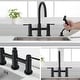 preview thumbnail 17 of 17, PROOX Double Handle Bridge Kitchen Faucet with Side Sprayer