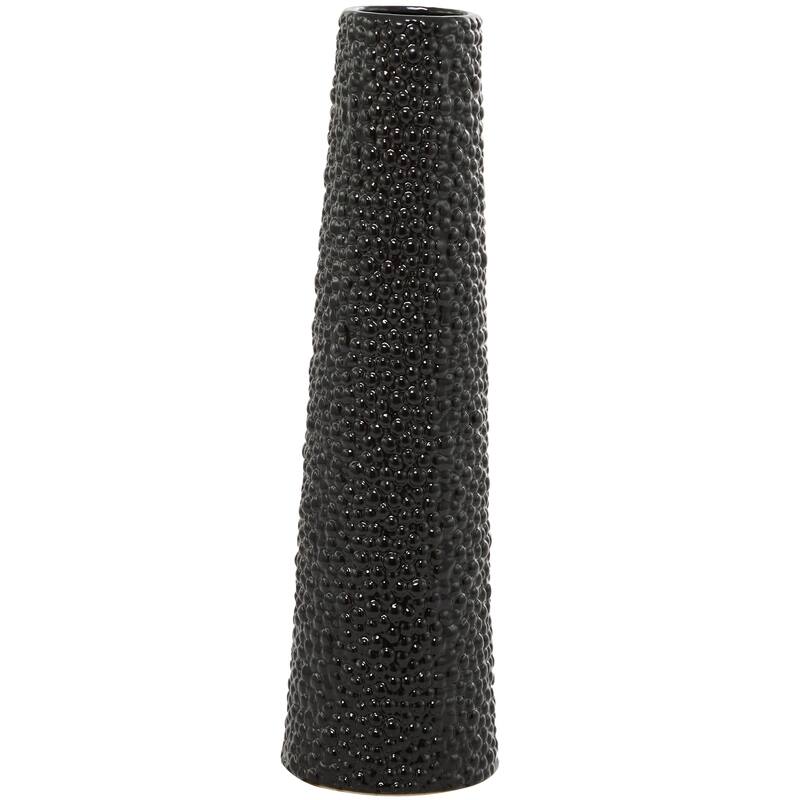Minimalist Ceramic Modern Tall Vase with Bubble Texture - Silver, Black, Gold, White