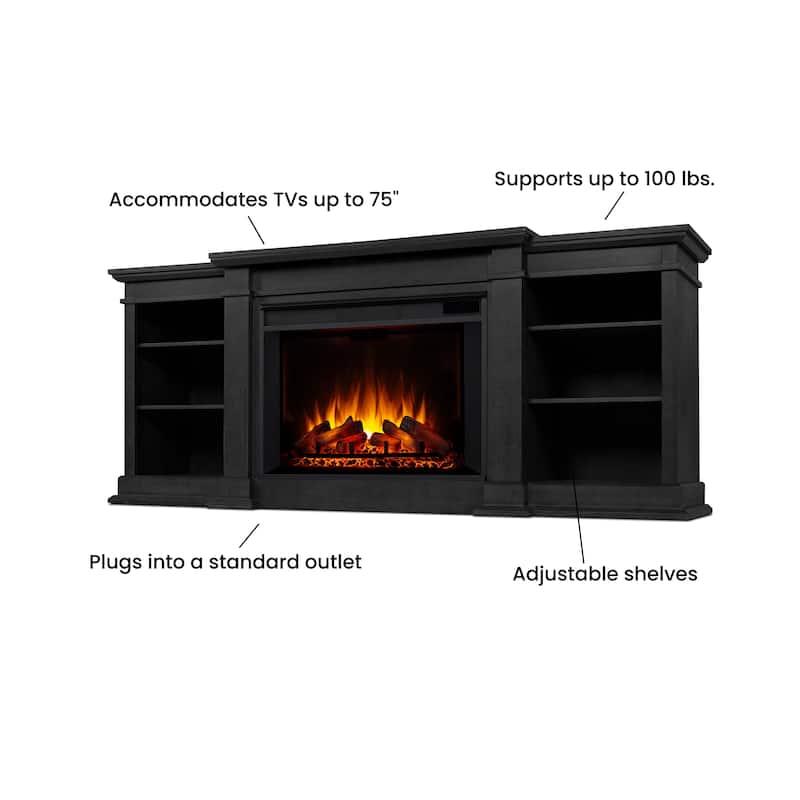 Eliot 81" Grand TV Stand Electric Fireplace by Real Flame