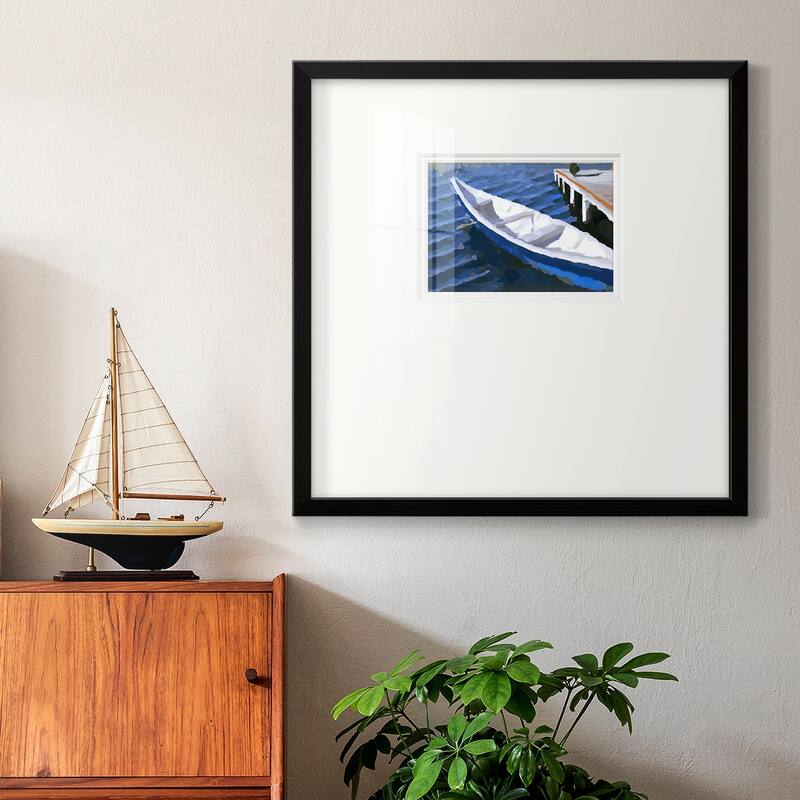 Colorful Rowboat IVPremium Framed Print