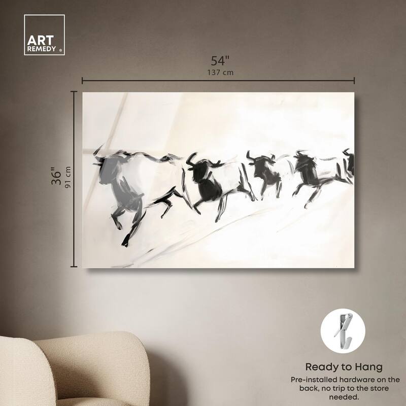 Bovine II Acrylic by Art Remedy, Ready to Hang