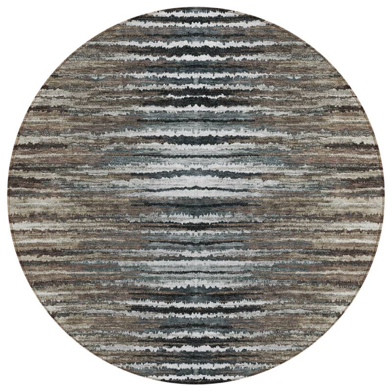 Alsin Stripe Easy-To-Clean Heritage-Inspired Outdoor Rug