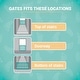 preview thumbnail 3 of 2, KidCo G2100 White Angle Mount Safeway Gate