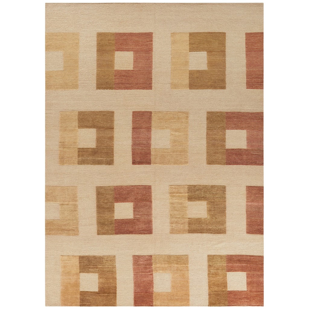 SAFAVIEH Hand-knotted Santa Fe Chiyomi Modern Wool Rug