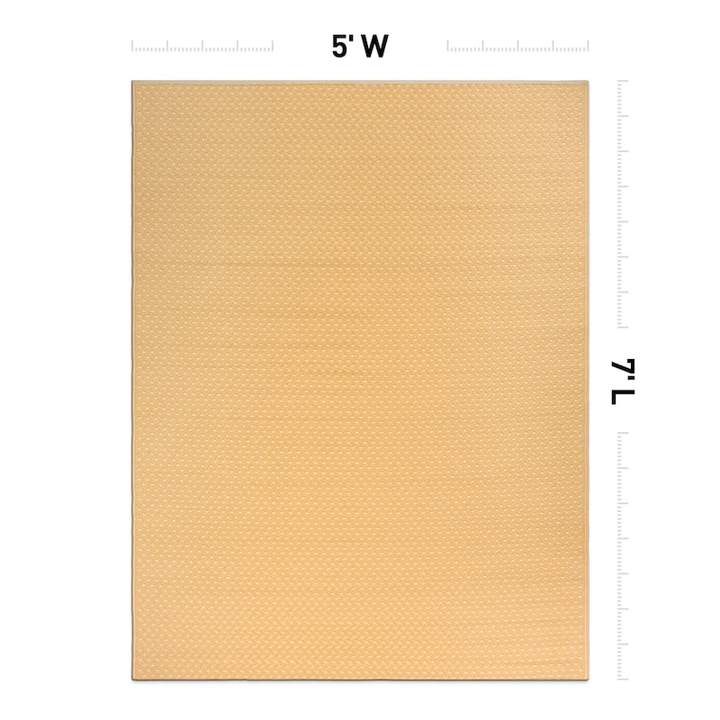 Contemporay Solid Reversible Plastic Outdoor Rugs
