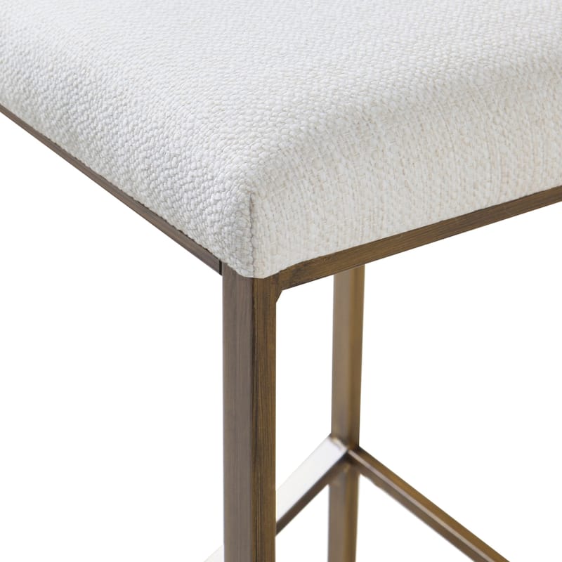 INK+IVY Marino Backless Upholstered Counter Stool - Ivory