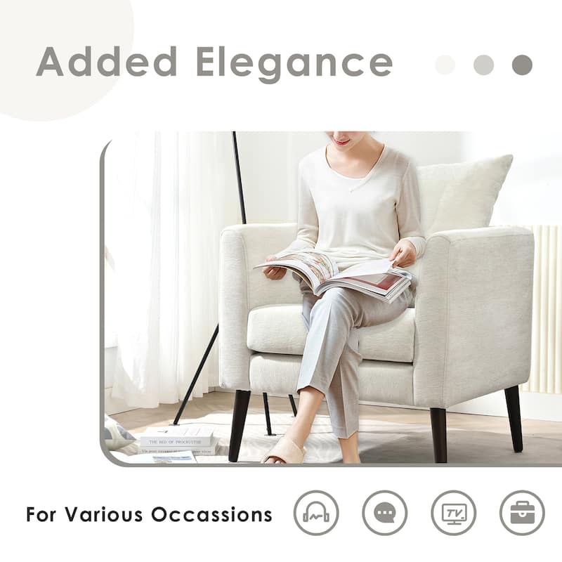 Barrel Chair, Modern Accent Chair,