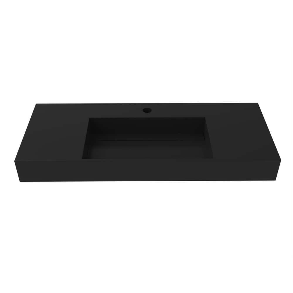 Juniper 48" Solid Surface Bathroom Vanity Top – Modern Bathroom Sink