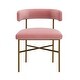 preview thumbnail 2 of 5, Silver Orchid Paola Blush Velvet Chair