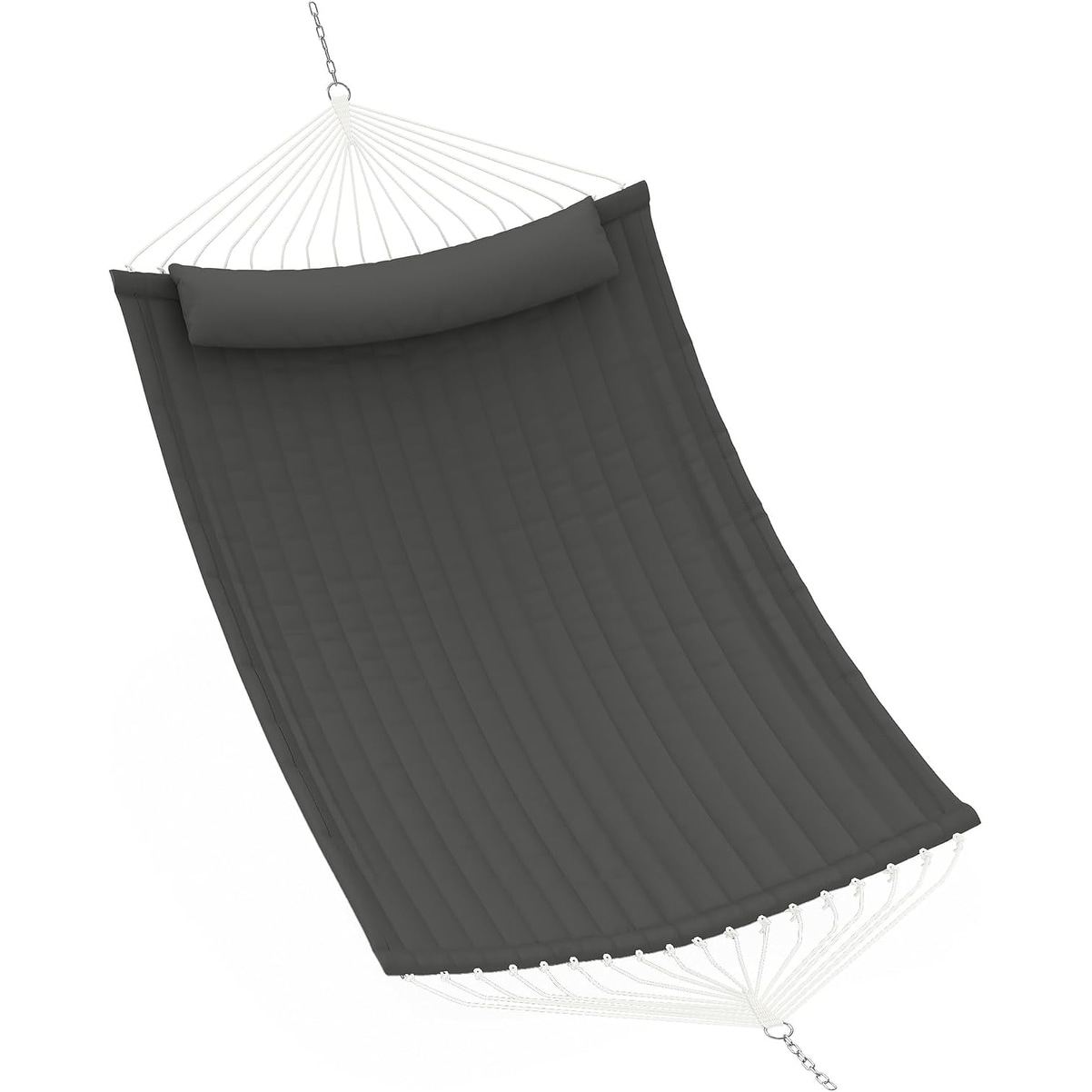 Outdoor Hammock with Quality Durable Fabric, Comfortable Hanging Bed for Garden, Patio, Backyard