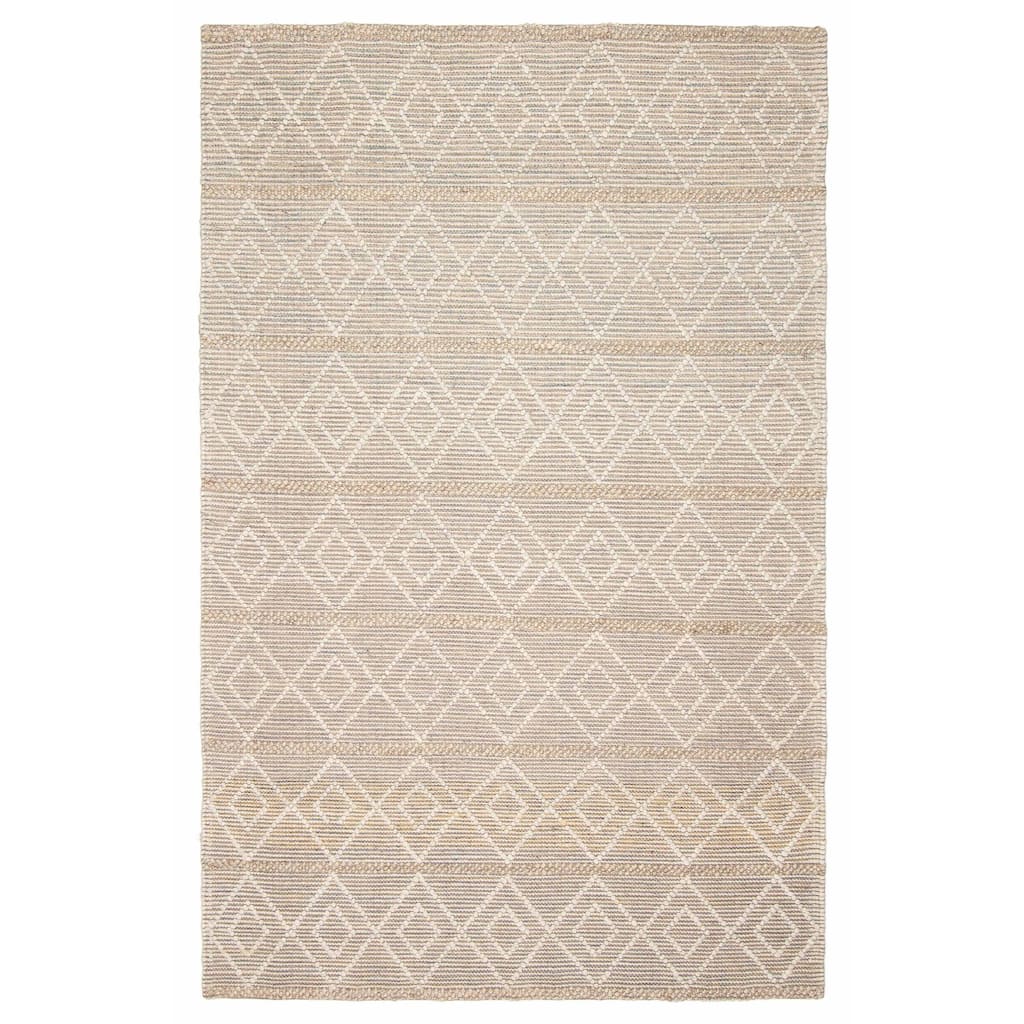 ECARPETGALLERY Braid weave Sienna Tan Wool Rug - 4'11 x 7'10