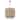 24" W x 21" H 5-Light Pendant in Dark Brass with Handcrafted Mango Wood in Nordic Grey Stain - 24"W x 21"H