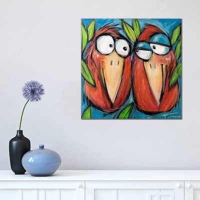 iCanvas "Love Birds" by Tim Nyberg Canvas Print