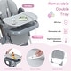 preview thumbnail 14 of 13, Kids Foldable High Chair with Adjustable Height and Recline