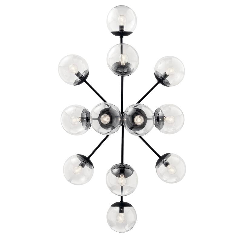 Kichler Lighting Silvarious Clear Glass Convertible Chandelier