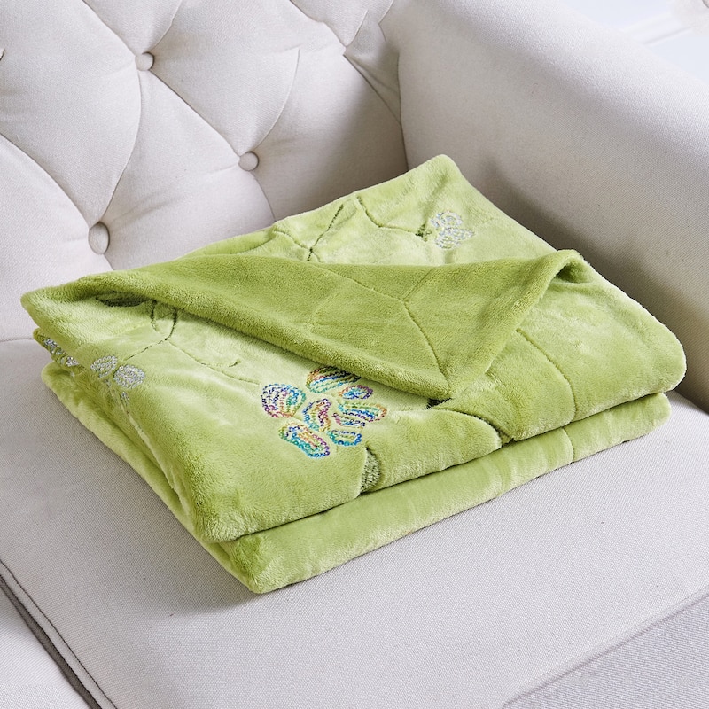 Embroidered Sequin Throw