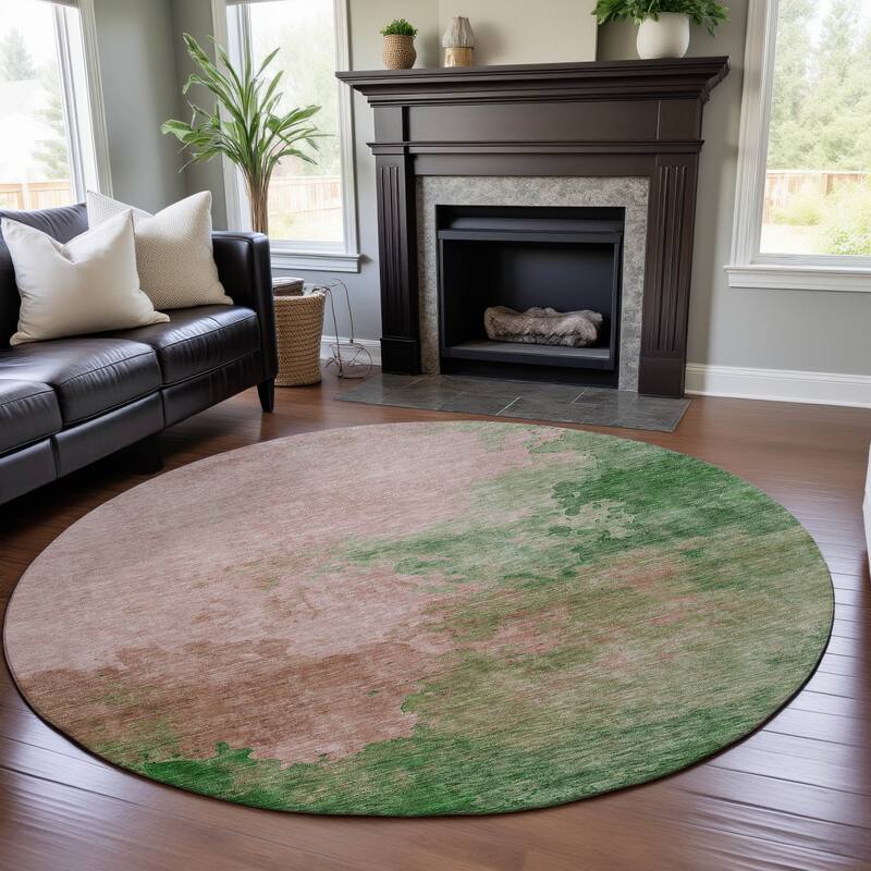 Premium Washable Super Soft Chic Modern Mayfield Rug - Pink - 8' x 8'